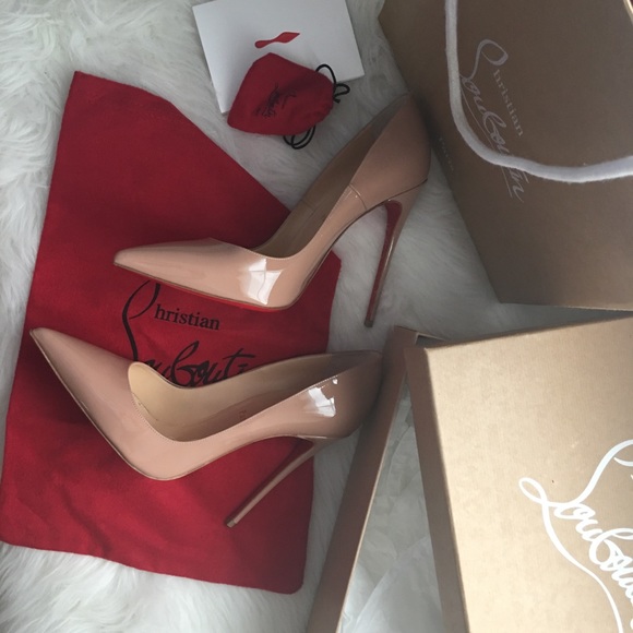 Christian Louboutin Shoes - Christian Louboutin So Kate 120mm patent nude heel